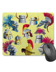 Historische Helme Rechteckiges Mauspad (23,5x19,5 cm)