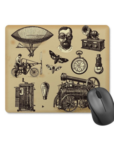 SteamPunk Rechteckiges Mauspad (23,5x19,5 cm)