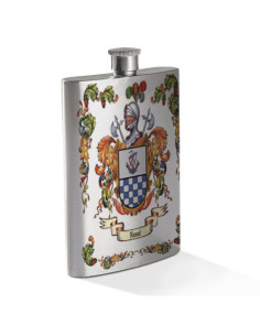 Petaca personalizada con Escudo Heráldico de 1 Apellido