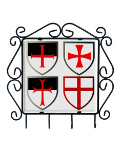 Nøgleophæng med Templar-kors
