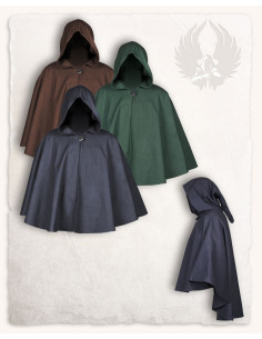 Capa corta con capucha