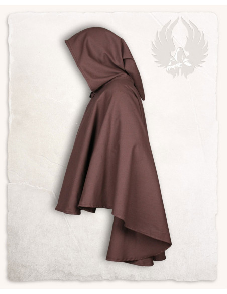 Capa corta con capucha