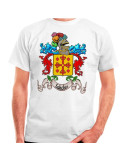 Personlig T-shirt med Heraldic Shield 1 Efternavn
