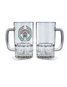 Römischer Centurion-Bierkrug aus Glas