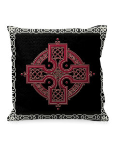 Kussen met Keltisch kruis symbool