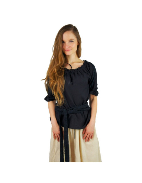 Middeleeuwse blousebanden, 2 kleuren (rood-zwart)