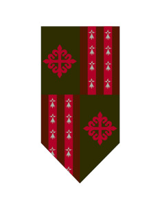 Estandarte Cuartelado Cruz Orden de Alcántara