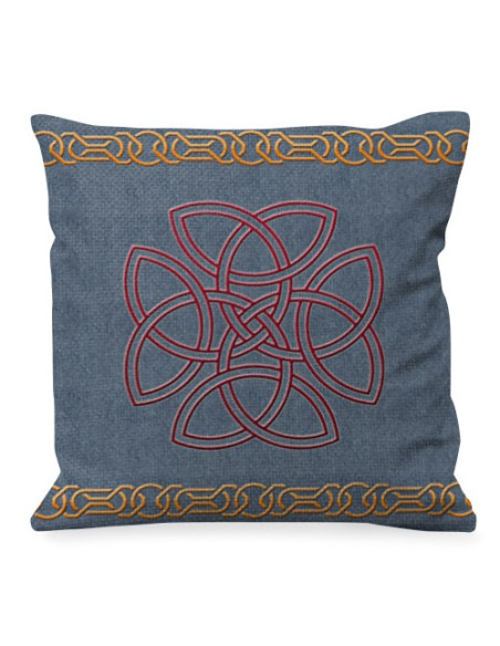 Trisquetas og Celtic Knots Pude