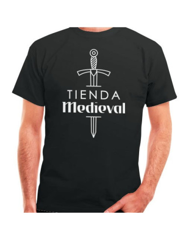 Shop-middelalderlig sort T-shirt