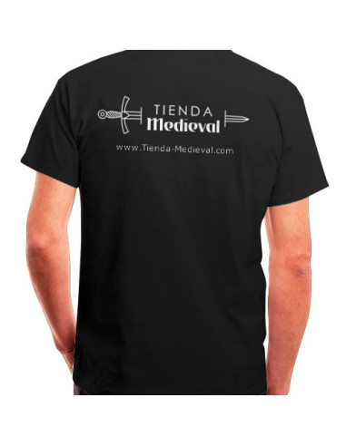 Shop-middelalderlig sort T-shirt