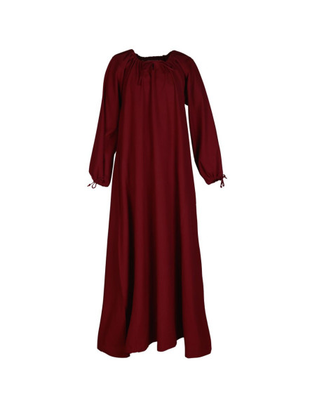 Vestido medieval Ana, vino tinto