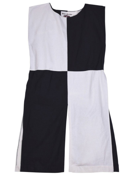 Sobrevesta Medieval Cuartelada blanco-negra