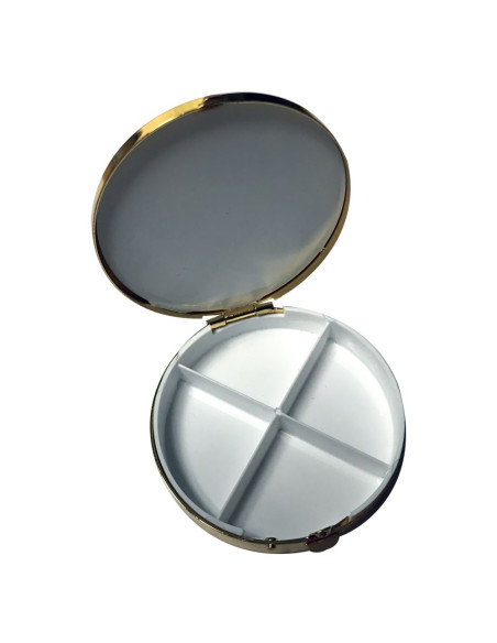 Damascene fugle pilleæske, 4 rum