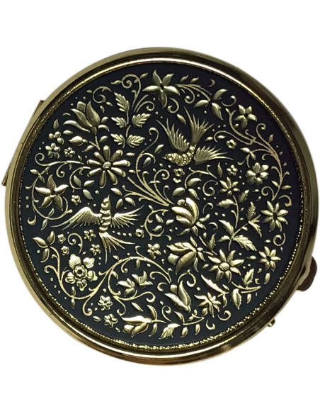 Pillendose Birds Damasquinado, 4 Fächer