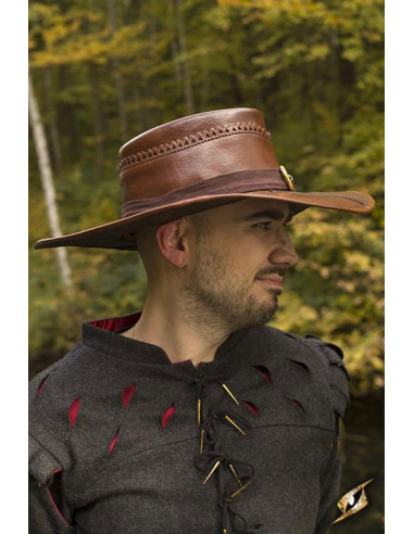 Sombrero Cazador de Tienda Medieval Color Marrón Talla M/L