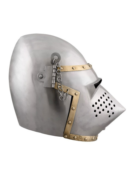 Picudo bacinet met kijker, jaar 1390