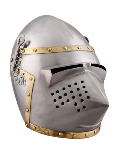 Picudo-Bacinett mit Betrachter, Jahr 1390