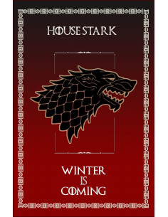 Estandarte Juego de Tronos House Stark (75x115 cms.)