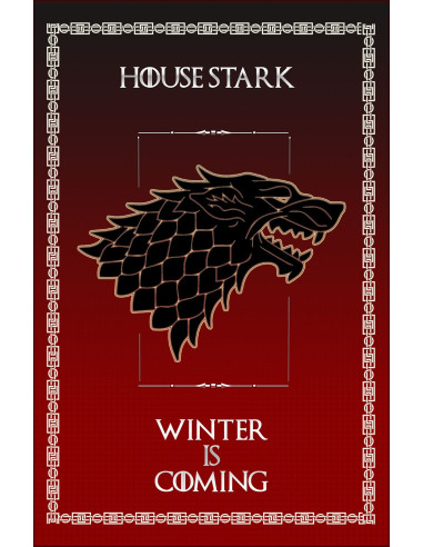 Banner Game of Thrones Huis Stark (75x115 cm)