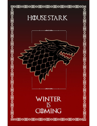 Estandarte Juego de Tronos House Stark (75x115 cms.)