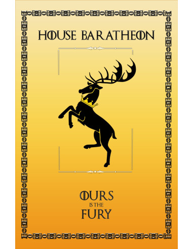 Estandarte Juego de Tronos House Baratheon (75x115 cms.)