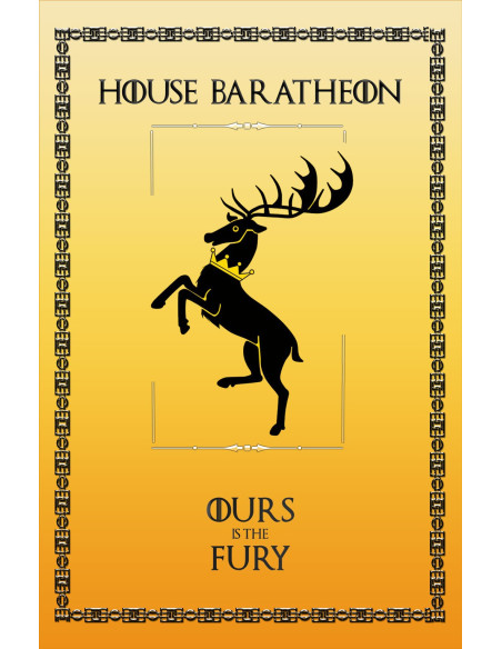 Estandarte Juego de Tronos House Baratheon (75x115 cms.)