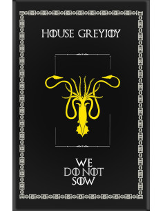 Estandarte Juego de Tronos House GreyJoy (75x115 cms.)