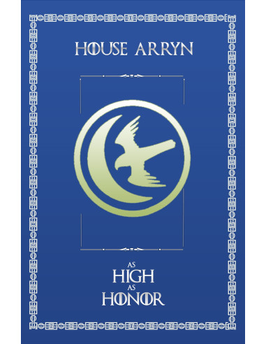 Banner Game of Thrones Huis Arryn (75x115 cm)