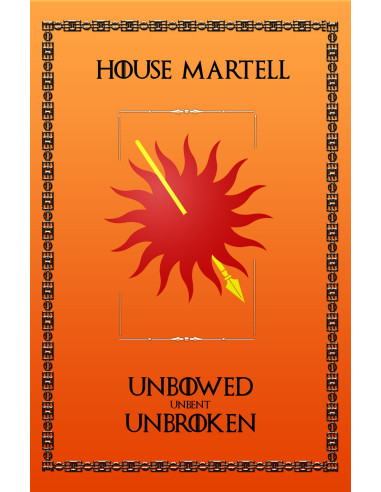 Estandarte Juego de Tronos House Martell (75x115 cms.)