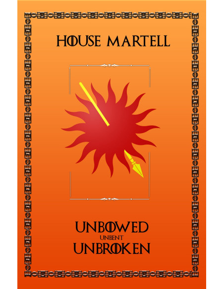 Banner Game of Thrones Huis Martell (75x115 cm)