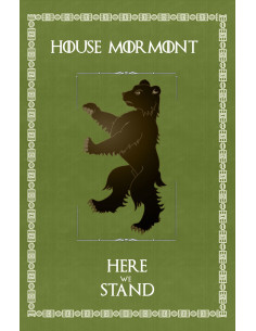 Banner Game of Thrones Haus Mormont (75x115 cm.)