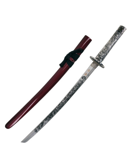 Wakizashi Masamune, silberne Faust