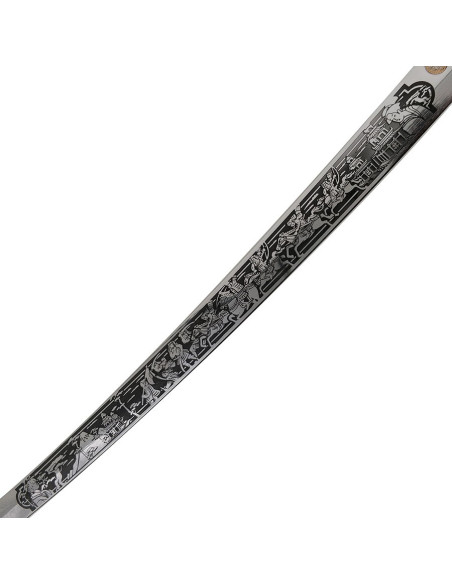 Wakizashi Masamune, silberne Faust