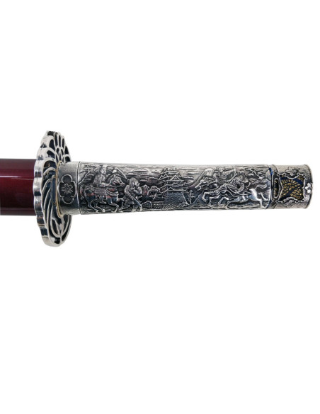 Wakizashi Masamune, silberne Faust