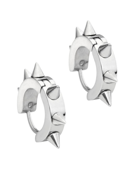 Silberne Gothic-Ohrringe