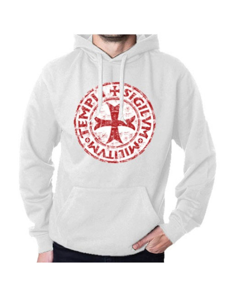 Witte Sweatshirt Tempeliers met Capuchon