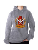 Sudadera Gris Legiones Romanas, SPQR, con Capucha