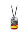 Placa con cadena de bolas Guardia Civil