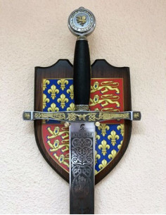 Excalibur zwaard wanddisplay 2