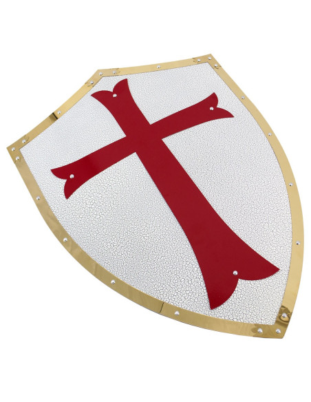 Templar Schild met gouden randen