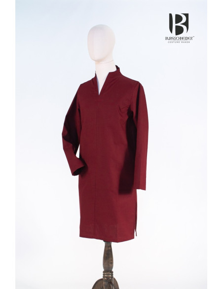 Ekwin korte middeleeuwse tuniek, rood