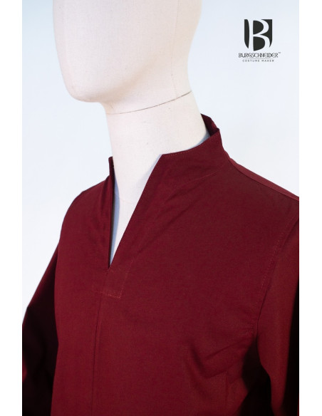 Túnica medieval corta Ekwin, rojo