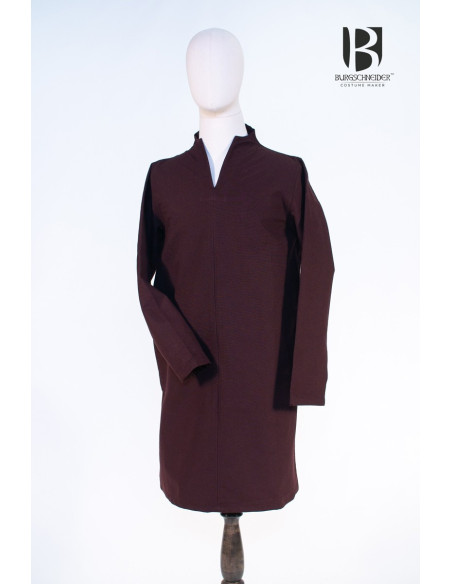 Túnica medieval corta Ekwin, marrón Túnica medieval corta Ekwin, marrón