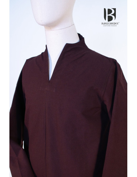 Túnica medieval corta Ekwin, marrón Túnica medieval corta Ekwin, marrón