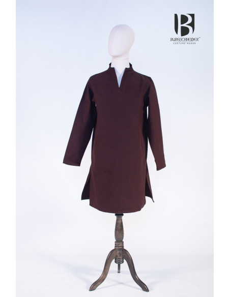 Ekwin kurze mittelalterliche Tunika, braun