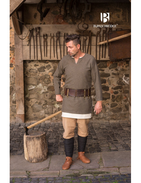 Túnica corta Tyr, verde oliva-gris