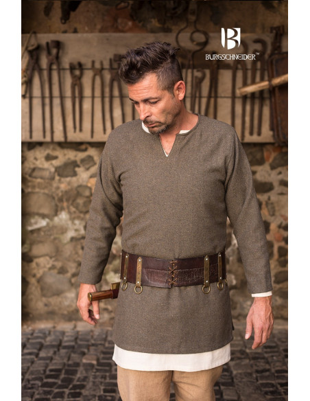 Túnica corta Tyr, verde oliva-gris