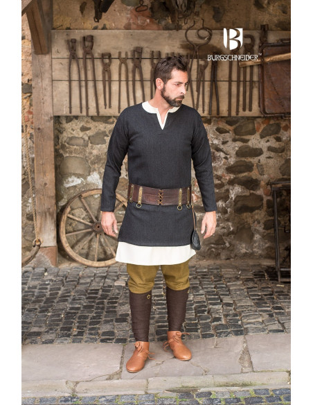 Túnica corta Tyr, negro-gris