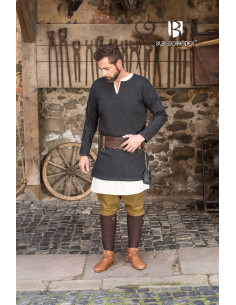 Túnica corta Tyr, negro-gris 2