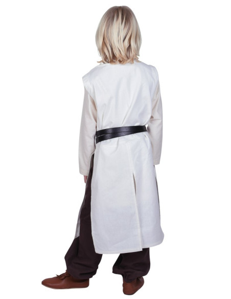 Templar kind tabberd, naturel wit